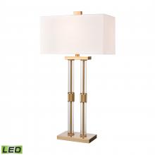  H0019-9567-LED - Roseden Court 34'' High 1-Light Table Lamp - Aged Brass - Includes LED Bulb