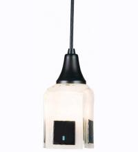 Meyda White 12533 - 4"Sq Metro Fusion Casual Affair Mini Pendant